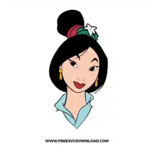 Princess Mulan Free SVG File