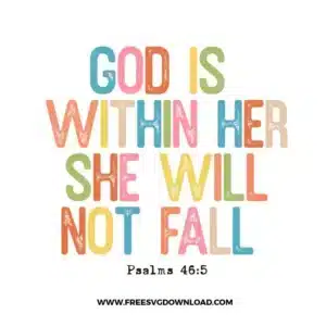 Psalms 46:5 Free SVG File