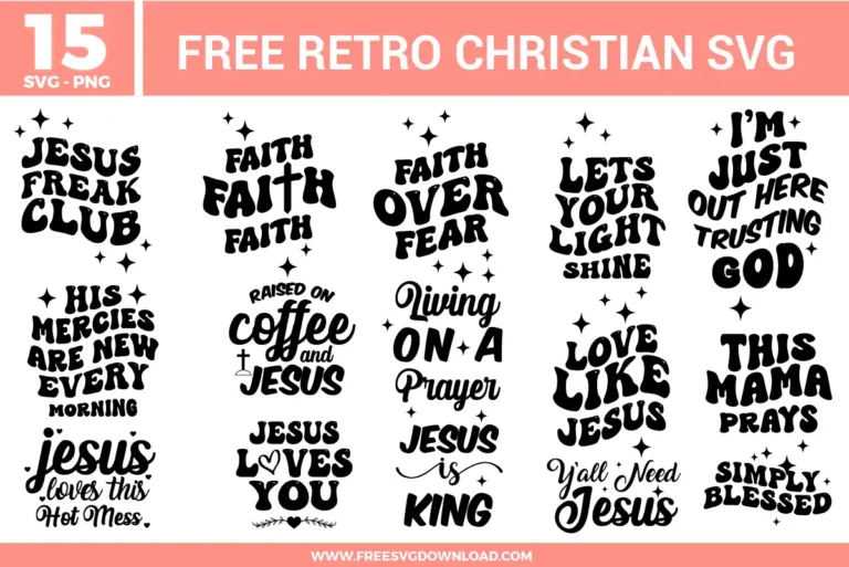 Retro Christian Free SVG Files