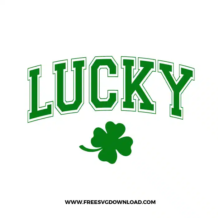 Shamrock Lucky Free SVG File