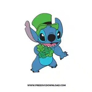 Stitch St Patricks Day Free SVG File