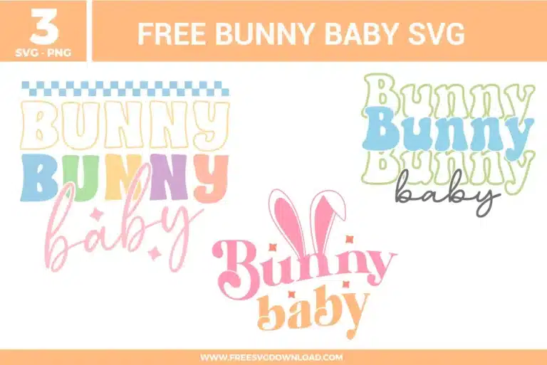 Bunny Baby Free SVG Files