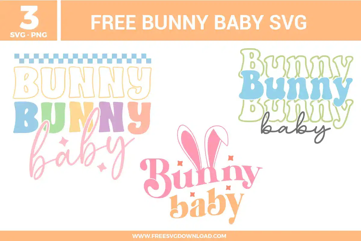 Bunny Baby Free SVG Files