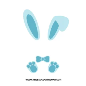 Bunny Bow Tie Free SVG File