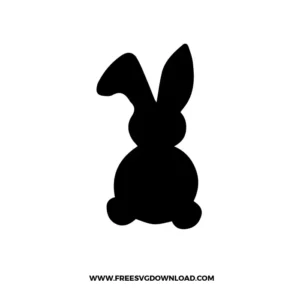 Bunny Silhouette Free SVG File