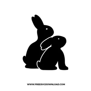 Cute Rabbit Free SVG File