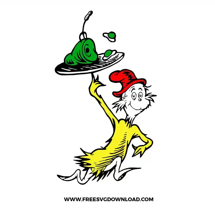 Dr Seuss Green Eggs And Ham Free SVG File