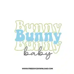 Easter Bunny Baby Free SVG File
