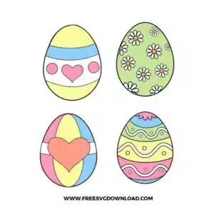 Easter Eggs Cricut Free SVG File