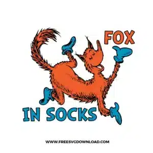Fox In Socks Cricut Free SVG File