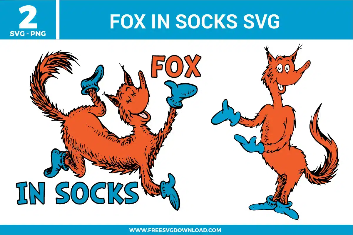 Fox In Socks Free SVG Files