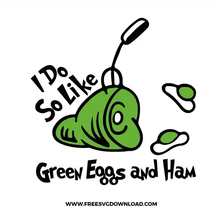 Green Eggs And Ham Free SVG File