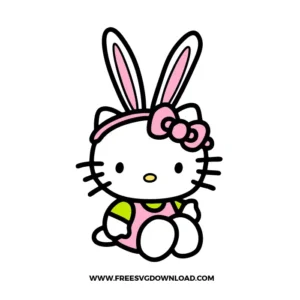 Hello Kitty Bunny Ears Free SVG File