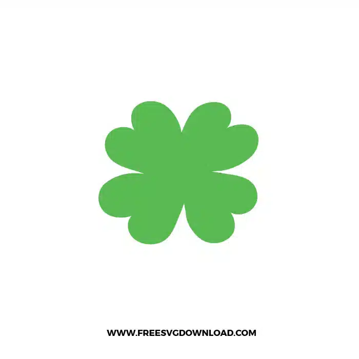 Lucky Charm Clover Free SVG File