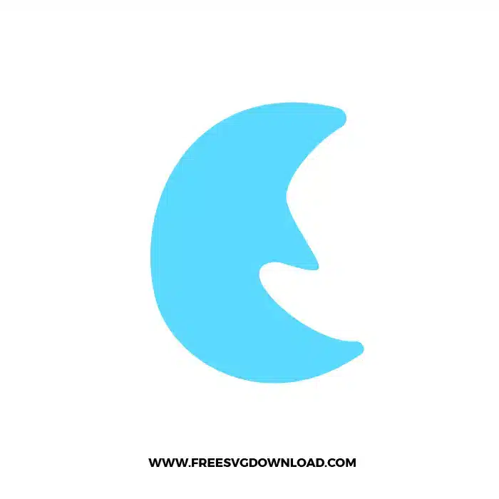 Lucky Charm Moon Free SVG File