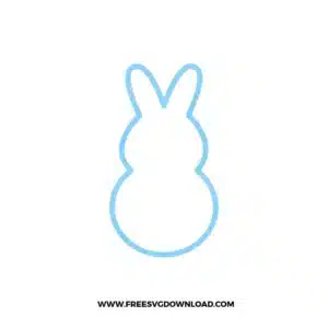 Peeps Outline Free SVG File
