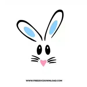 Rabbit Face Free SVG File