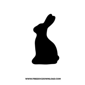 Rabbit Silhouette Cricut Free SVG File