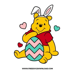 Winnie The Pooh Easter SVG Cut File