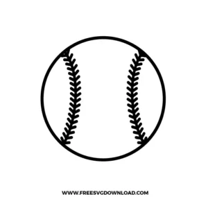Baseball Ball Free SVG File