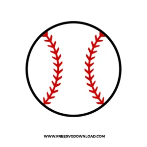 Baseball Ball Stitch Free SVG File