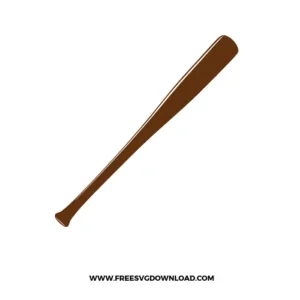Baseball Bat Free SVG File