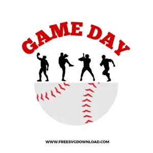 Baseball Game Day Free SVG File