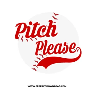 Baseball Pitch Please Free SVG File