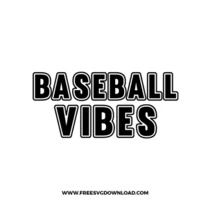 Baseball Vibes Free SVG File