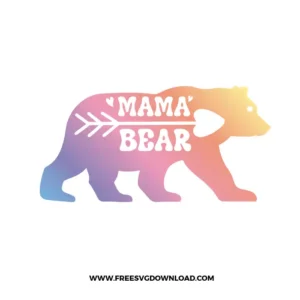 Mama Bear Boho Free SVG File