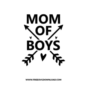 Mom Of Boys Free SVG File
