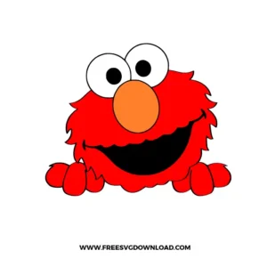 Elmo Face Free SVG File