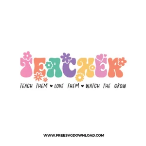Flower Teacher Free SVG File