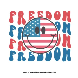 Freedom America Smiley Face Free SVG File
