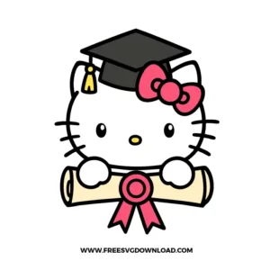 Hello Kitty Diploma Free SVG File