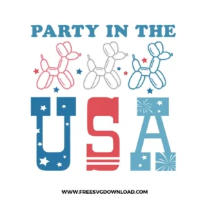 Party In The Usa Free SVG File