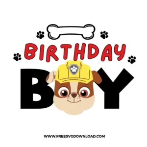 Paw Patrol Birthday Boy Free SVG File​