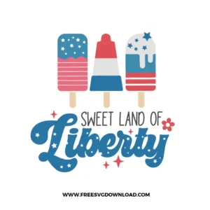 Sweet Land Of Liberty Popsicle Free SVG File