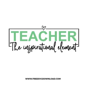 Teacher Element Free SVG File