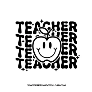 Teacher Groovy Free SVG File