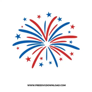 4th Of July Firework Star Free SVG File