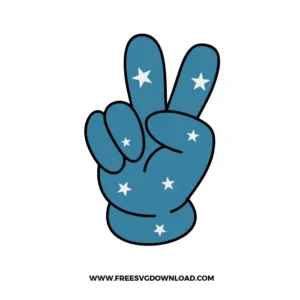 4th Of July Peace Cricut Free SVG File