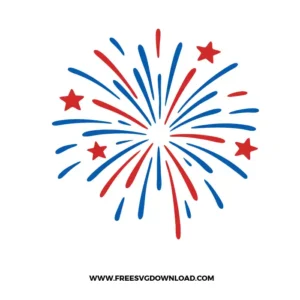 Firework 4th Of July Cricut Free SVG File
