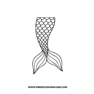 Mermaid Tail Cricut Free SVG File