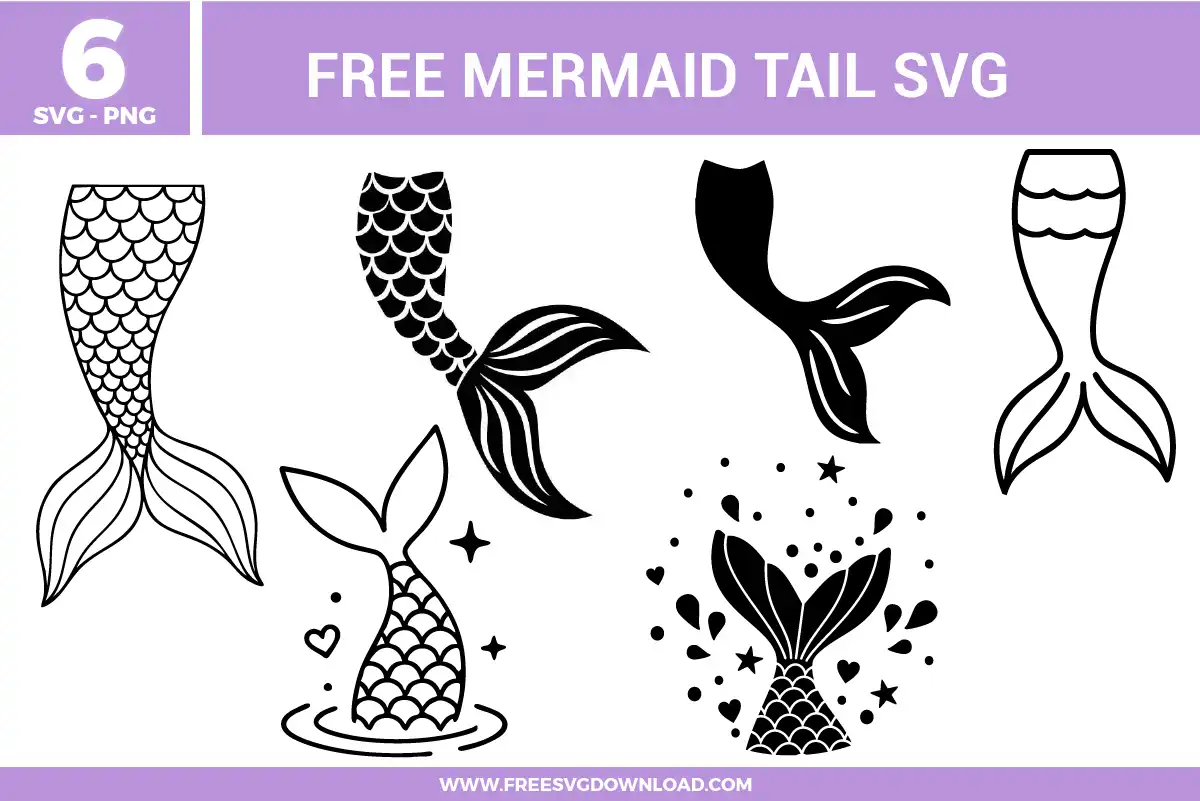 Mermaid Tail Free SVG Files