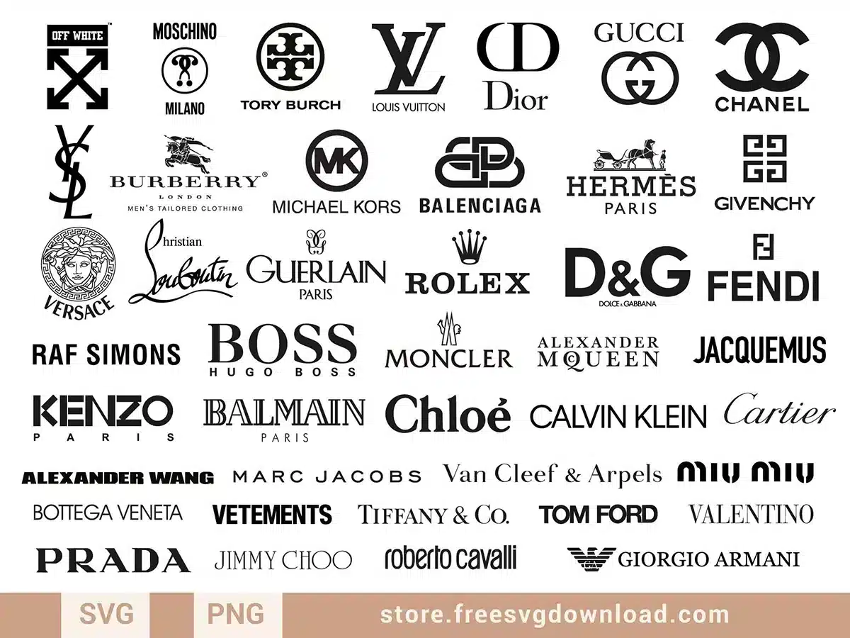 Fashion Brands SVG Premium Bundle