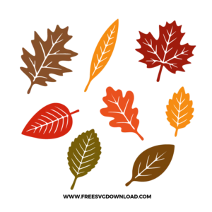 Fall Leaves Free SVG File