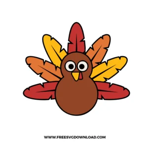 Cartoon Turkey Free SVG File