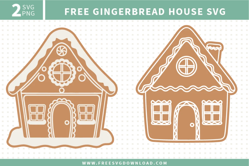 Gingerbread House Free SVG Files