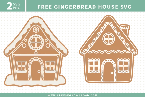 Gingerbread House Free SVG Files